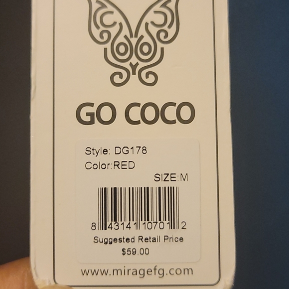 Adorable high low red Go Coco dress - Picture 2 of 2